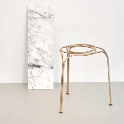 SGABELLO SCULTOREO FLOW IN ORO*Enrico Girotti Clearance