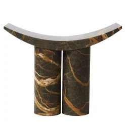 Sgabello scultoreo in marmo Gamma Moroccan Port Laurent*Pietro Franceschini Best
