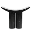 Sgabello scultoreo in marmo nero Marquina Gamma*Pietro Franceschini Hot