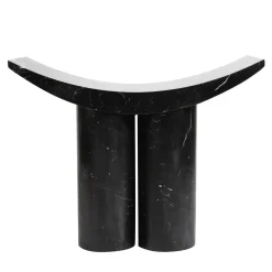 Sgabello scultoreo in marmo nero Marquina Gamma*Pietro Franceschini Hot