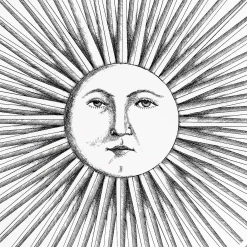 Sgabello Sole Splendente*Fornasetti New