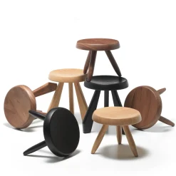 Sgabello Tabouret Berger di Charlotte Perriand*Cassina New