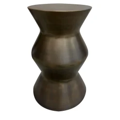 Sgabello Taburet in Legno con Finitura Bronzo*Cesare Ferrari Atelier Clearance