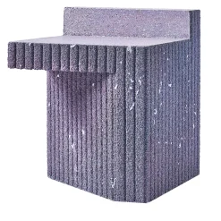 Sgabello Zaccaria viola di Patricia Urquiola*Cimento Discount