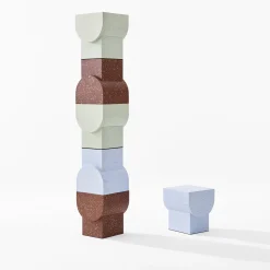 Sgabello Zattere di Patricia Urquiola*Cimento Discount