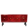 Sideaboard rosso a 4 porte*Luca Polato Hot