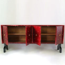 Sideaboard rosso a 4 porte*Luca Polato Hot