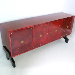 Sideaboard rosso a 4 porte*Luca Polato Hot
