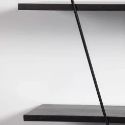 Sistema di Mensole da Parete Angelo Necessario in Acciaio Nero*Paolo Pallucco Online