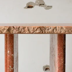 SSC103-2 Consolle in marmo Travertino Rosso*Stone Stackers Online