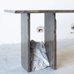 SST013-1 Tavolino in marmo Eramosa*Stone Stackers Online