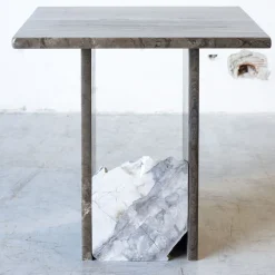 SST013-1 Tavolino in marmo Eramosa*Stone Stackers Online