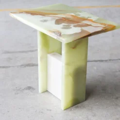 SST016-2 Tavolino in marmo onice*Stone Stackers Hot