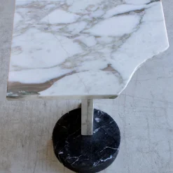 SST022 Tavolino in marmo squadrato Calacatta Oro*Stone Stackers Outlet