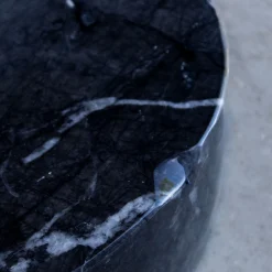 SST022 Tavolino in marmo squadrato Calacatta Oro*Stone Stackers Outlet