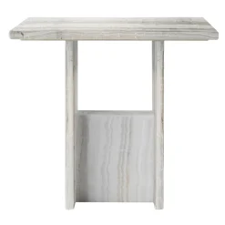 SST016-4 Tavolino invisibile in marmo avorio e onice velluto*Stone Stackers Clearance