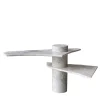 SST025 Tavolino scultoreo in marmo bianco Dover e cielo Namibia*Stone Stackers Online