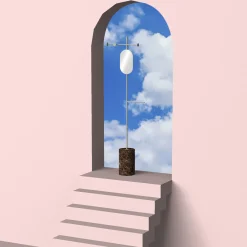 Stelo Emperador Appendiabiti bianco e scuro con specchio*Nunzia Ponsillo Hot