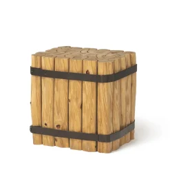 Taglialegna Comodino in legno e ferro*Valentina Bernardi Hot