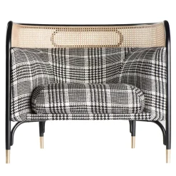 Targa Lounge Chair in Tartan di GamFratesi*Gebrüder Thonet Vienna GmbH (GTV) – Wiener GTV Design