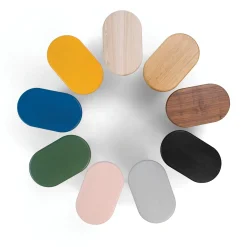 Tavolino a sbalzo in legno di noce S*Scapin Collezioni