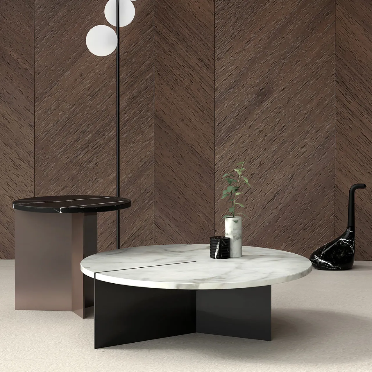 Tavolino Acaya nero Marquinia*Monitillo 1980 Hot