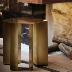 Tavolino Alato Golden di Antonio Saporito*V.L. Lavorazioni In Ferro Clearance