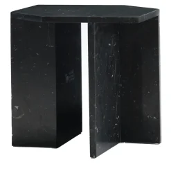 Tavolino Alcubo esagonale nero Marquinia di Antonio Saporito*V.L. Lavorazioni In Ferro Outlet