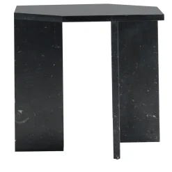 Tavolino Alcubo esagonale nero Marquinia di Antonio Saporito*V.L. Lavorazioni In Ferro Outlet