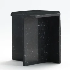 Tavolino Alcubo esagonale nero Marquinia di Antonio Saporito*V.L. Lavorazioni In Ferro Outlet