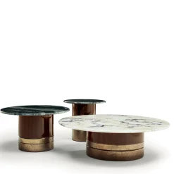 Tavolino Alma-Decor ED/50 425 con piano in marmo Paradiso Argento*Zanaboni Online