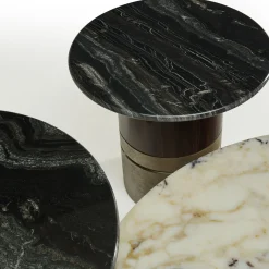 Tavolino Alma-Decor ED/50 425 con piano in marmo Paradiso Argento*Zanaboni Online