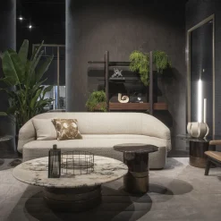 Tavolino Alma-Decor ED/50 425 con piano in marmo Paradiso Argento*Zanaboni Online