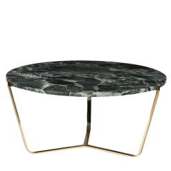 TAVOLINO ALTO DOLOMITI IN MARMO VERDE ALPI*VGnewtrend New