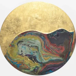 Tavolino alto in metallo policromo Opera*Cupioli Clearance