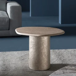 Tavolino Atollo in marmo Travertino di CSM*Casamilano Outlet