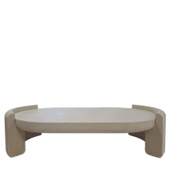 Tavolino Basso da Caffè Fuente in Pietra Leccese di Studio Aretai #1*Pimar Limestone New