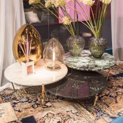 TAVOLINO BASSO DOLOMITI IN MARMO NERO MARQUINIA*VGnewtrend