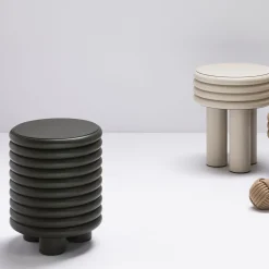 Tavolino basso rotondo Scala Beige*Giobagnara Discount