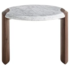 Tavolino Bellagio in Carrara e noce*Durame Discount