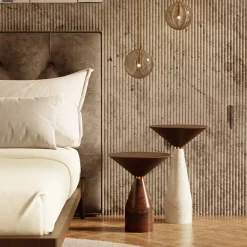 Tavolino Cino in marmo bianco*Morelato Hot