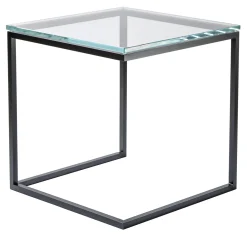 Tavolino cubico Esopo in ferro e vetro di Antonio Saporito*V.L. Lavorazioni In Ferro Best