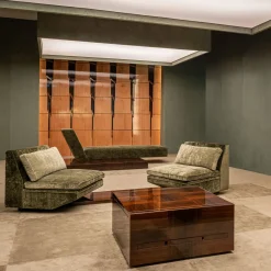 Tavolino Cubico in Legno Marrone 