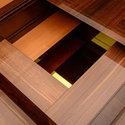 Tavolino Cubico in Legno Marrone 