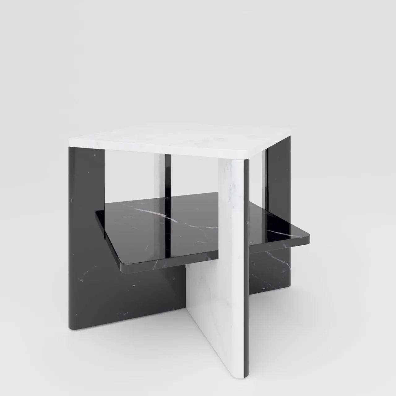 Tavolino da caffè in marmo Plus+Double #1*V.L. Lavorazioni In Ferro Discount