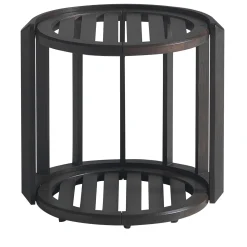 Tavolino da Caffè Lucio Basso Rotondo da Esterno in Iroko*Annibale Colombo