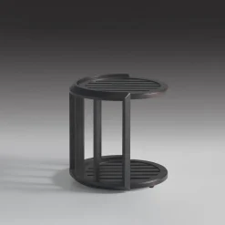 Tavolino da Caffè Lucio Basso Rotondo da Esterno in Iroko*Annibale Colombo