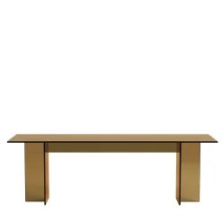 Tavolino da Caffè Noor in Vetro Finitura Bronzo*Lebanto Discount