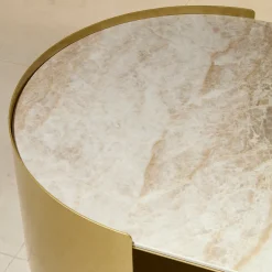 Tavolino da caffè ovale oro Osiris*Encore Italia Best