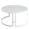 Tavolino da Caffè per Esterni Iconic Rotondo in Vetro Arctic White*Versace Home Sale